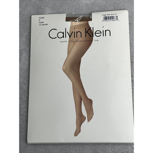 Calvin Klein Matte Ultra Sheer Control Top B Nude Pantyhose Style 620N